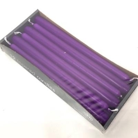 Purple Tapered Candle x 12